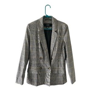 Vero Moda Plaid Blazer Jacket | Size 34 | Classic Tailored Style